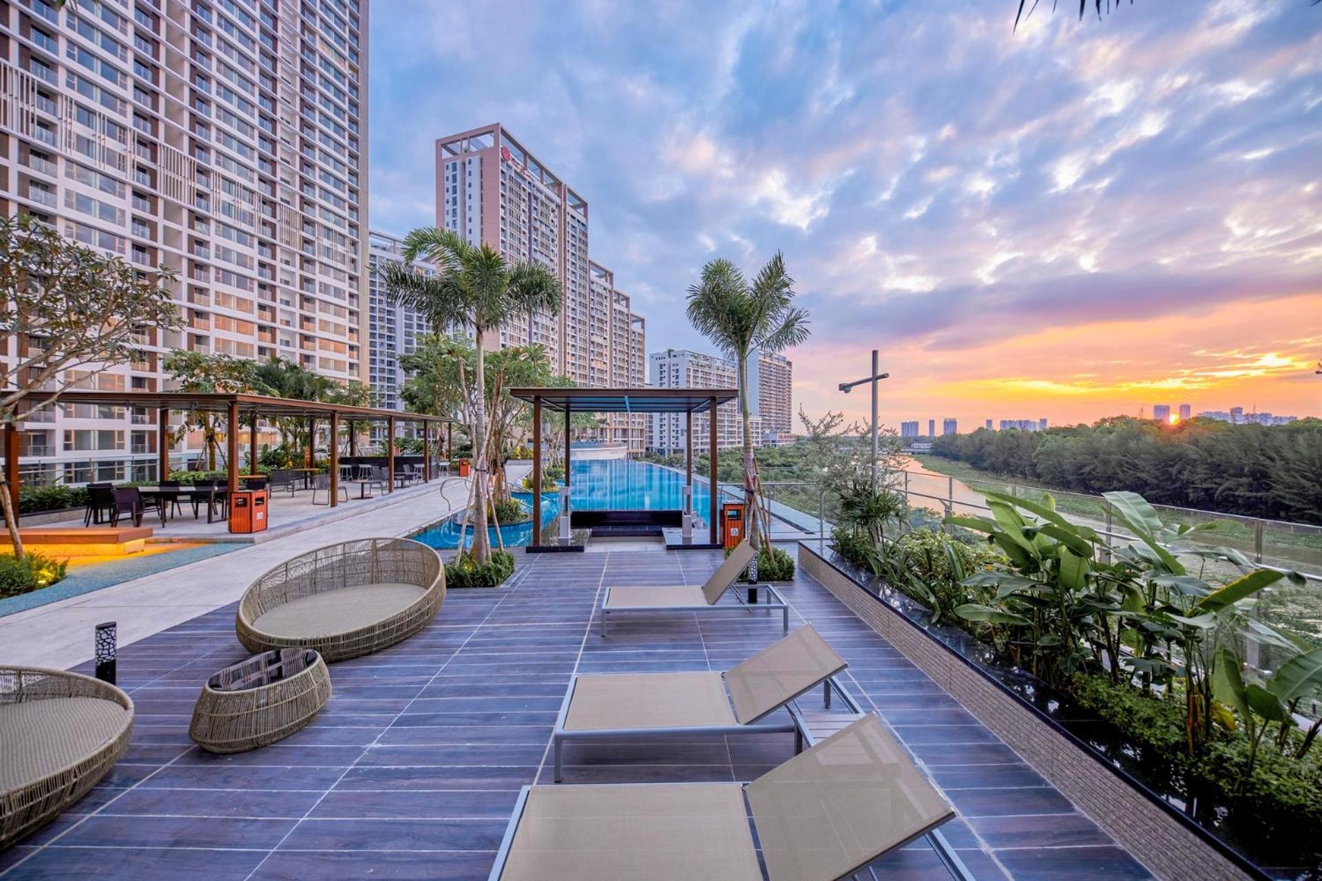 The Peak Midtown Twobedroom With Balcony Ho Şi Min Exterior foto